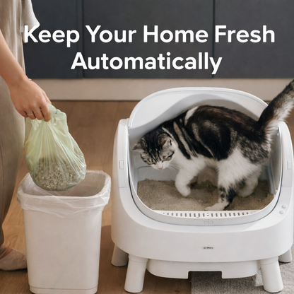 PurrSync Open-Top Cat Litter Box
